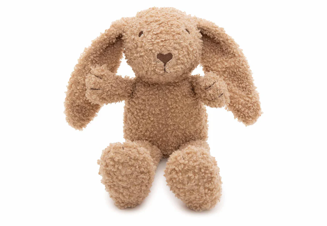 Kuscheltier Hase Momo, superweicher Hase, Bouncle Stoff Kuscheltier, Freund fürs Leben, Bubu der Bär, 37 cm Kuscheltier, ideales Geschenk für Kinder.