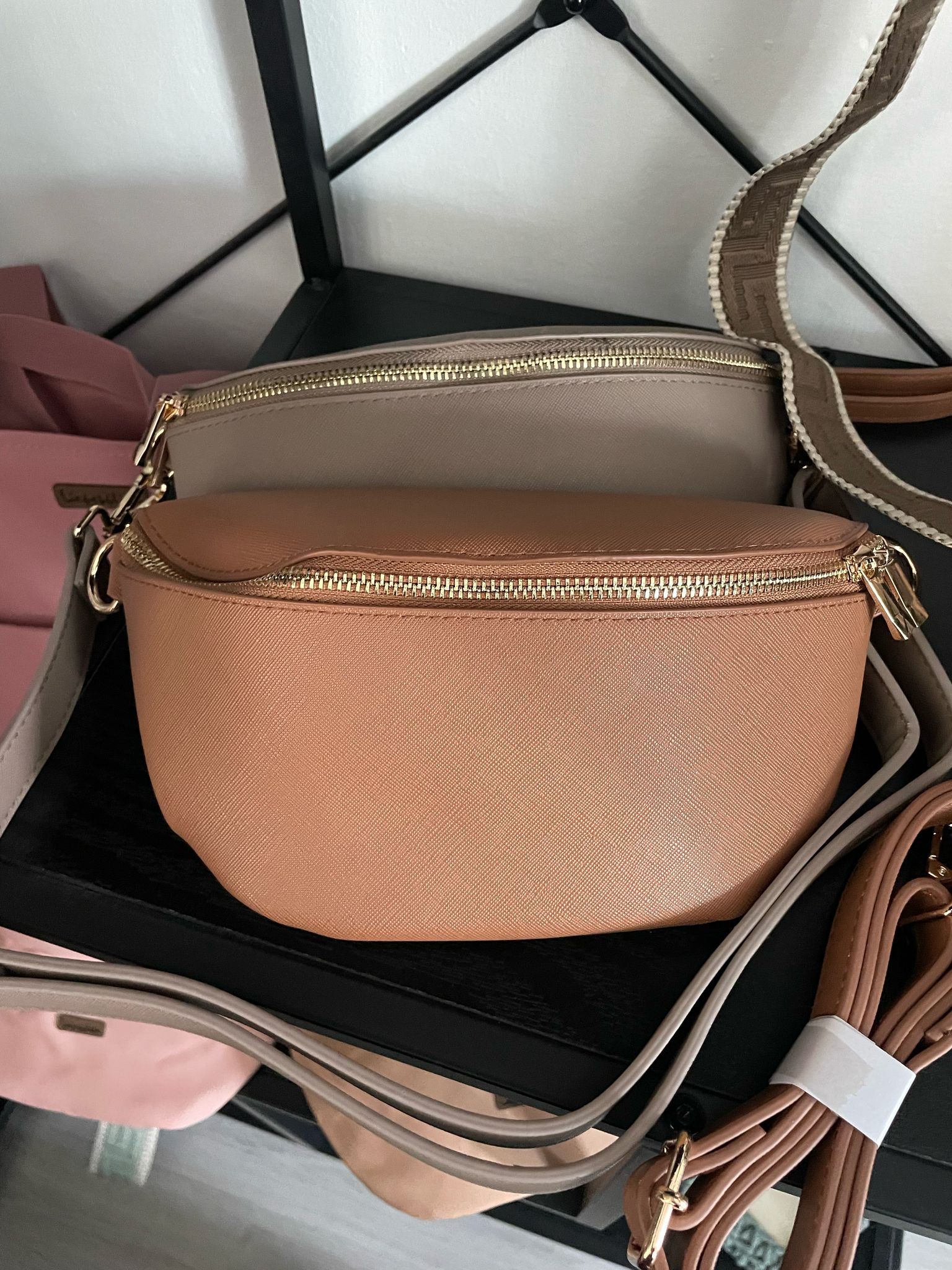 Saffiano Bauchtasche Vegan