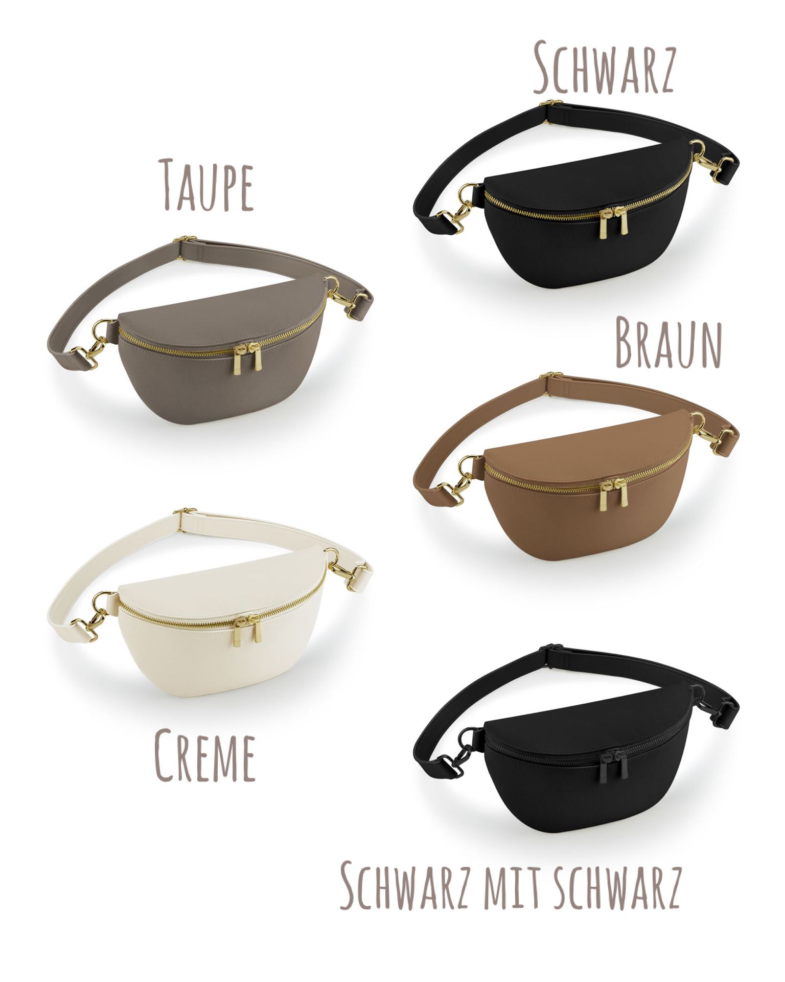 Saffiano Bauchtasche Vegan