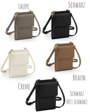 Vegane Saffiano Leder Tasche – Bild 3
