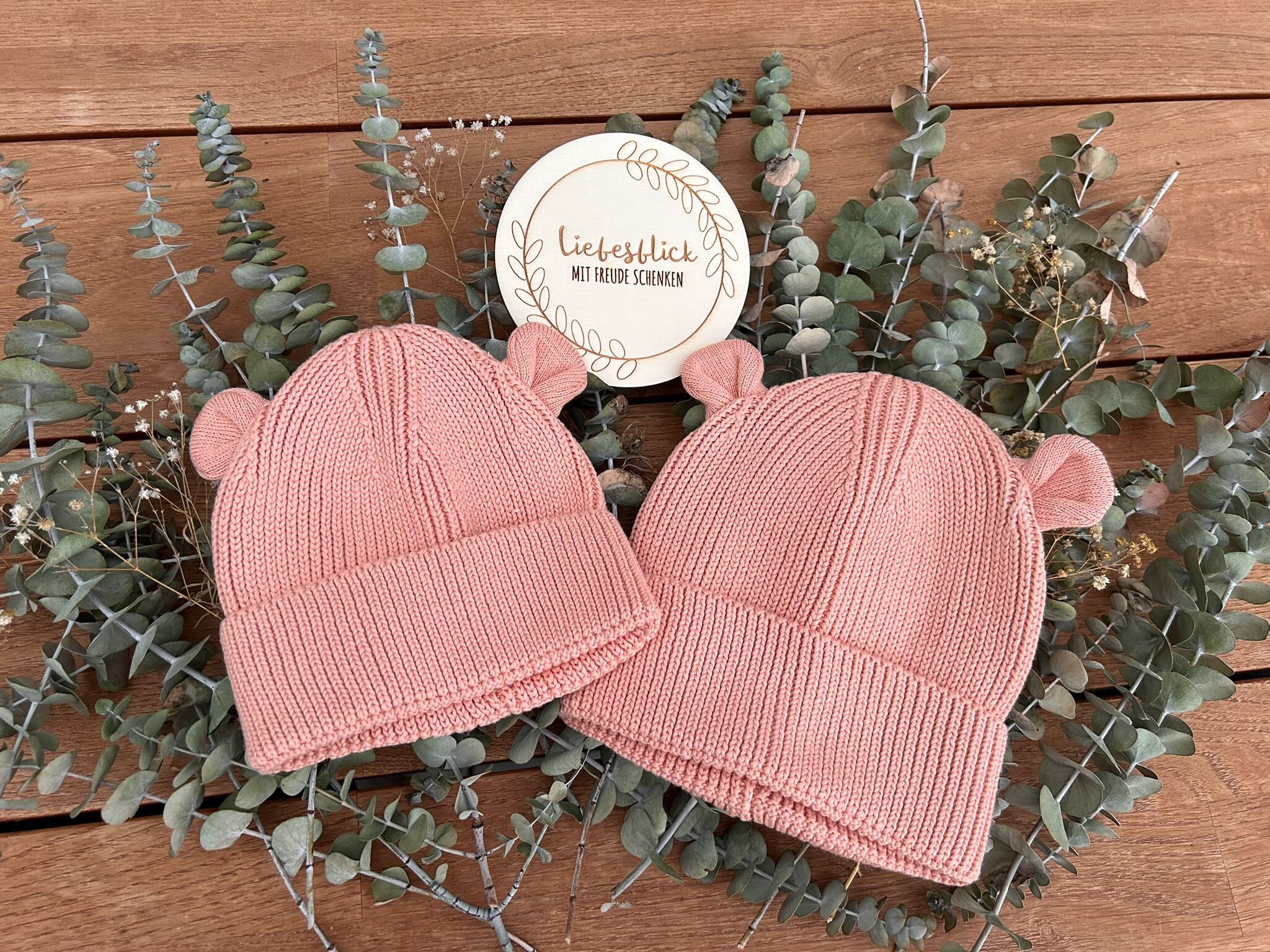 Personalisierte Babyhauben mit Ohren Personalisierte Babyhauben mit Ohren – Bild 4