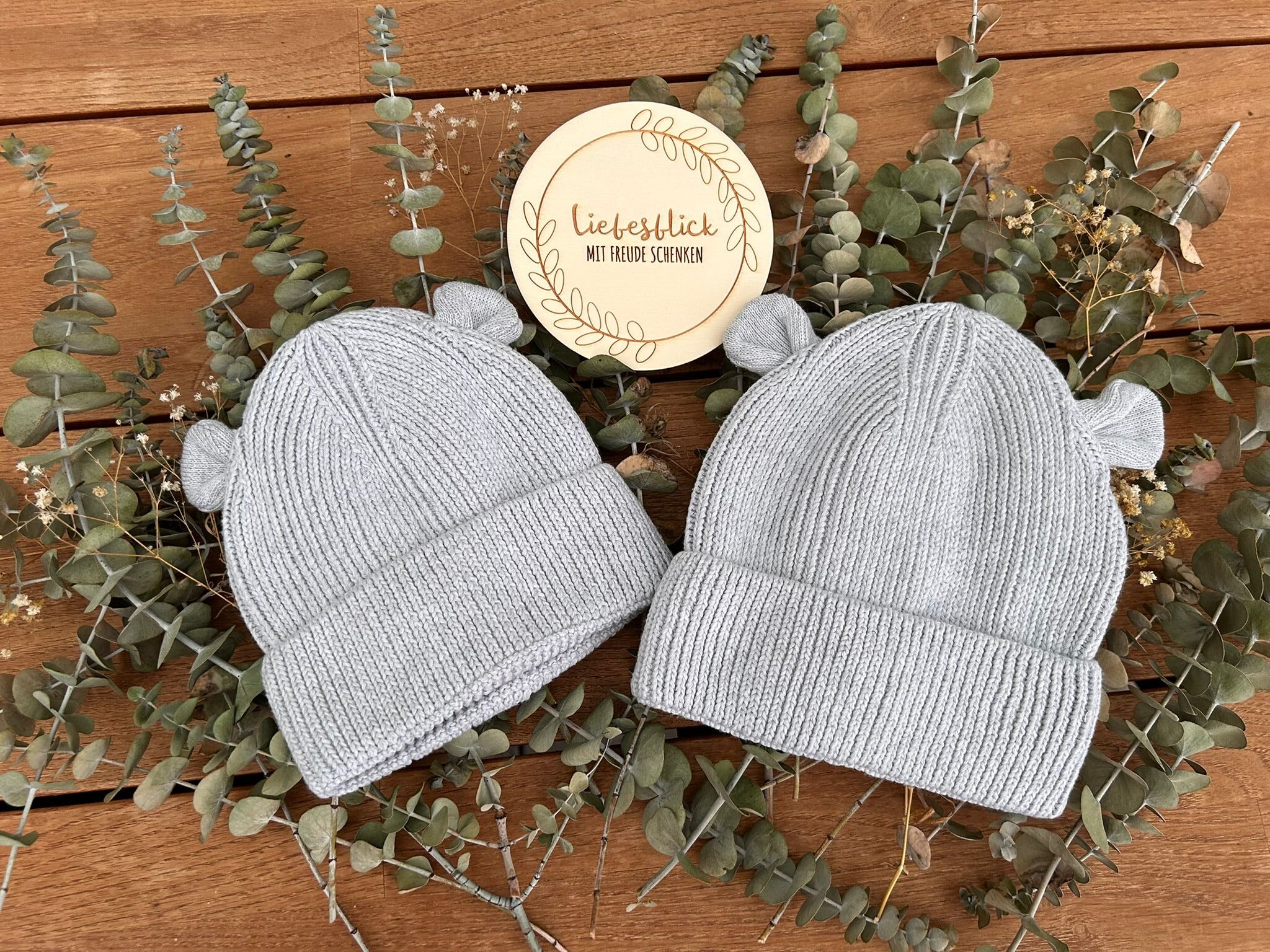 Personalisierte Babyhauben mit Ohren Personalisierte Babyhauben mit Ohren – Bild 5